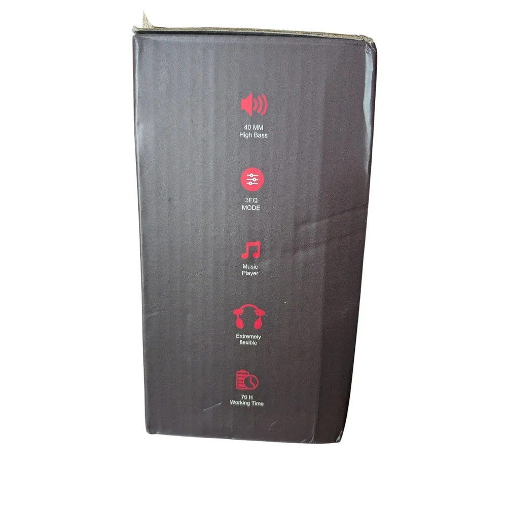 Vanotom R916 Wireless Headset Bluetooth 5.3‎ Over Ear Headphones Black HiFi Bass